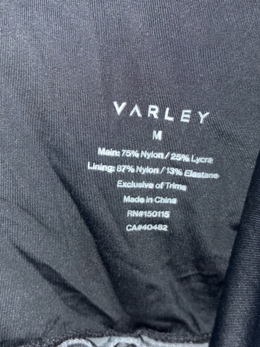 Varley Let’s Go Juni All in 1 Active Jumpsuit Size Medium in Blackened Pearl - Picture 7 of 7